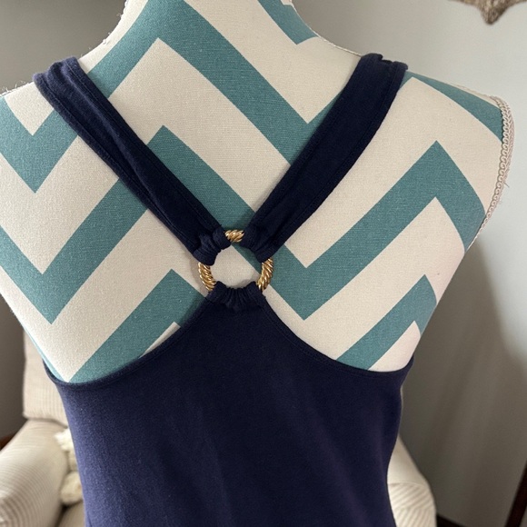 Navy Racerback Tank Dress - Picture 6 of 9